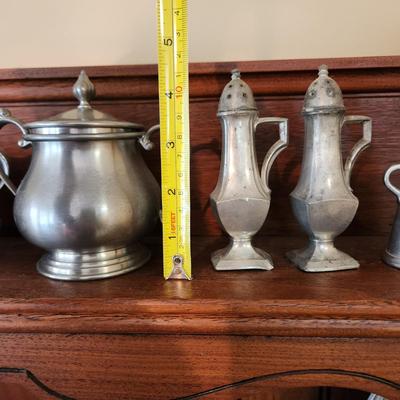 Large Pewter collection 24 pieces Wilton, Denmark, Norway Hanle