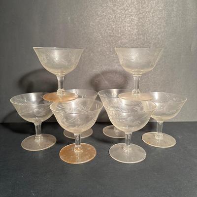 LOT 7L: Large Collection Of Etched Glass