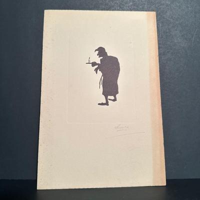LOT 11L: Vintage Charles Dickens Silhouette Prints (3)