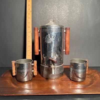 LOT 12W: Westinghouse Samovar Coffee Service w/ Pot, Sugar and Creamer