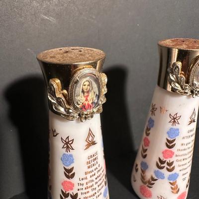 LOT 23L: Religious Collection- Decor, Shakers, Music Box & More