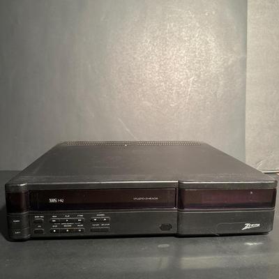 LOT 25L: Zenith Video Recorder w/ New & Used VHS Tapes