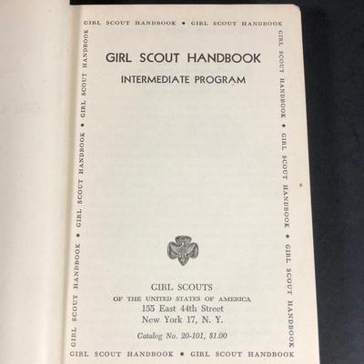 LOT 43L: Vintage Children's Books - 1940s Girl Scout Handbook, 1945 Boy Scouts of America 