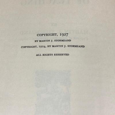 LOT 45L: Vintage Teaching / Education Books - Mostly 1950s & 1927 Progressive Methods of Teaching by Martin J. Stormzand