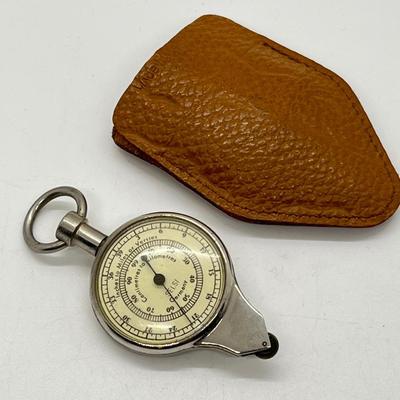 LOT 303J: Selsi Map Measurer and Magnetic Compass with Leater Pouch