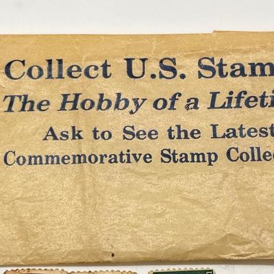 LOT 307J: Vintage Stamps and Pocket Postal Scale