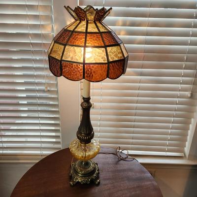 Heavy Stained Glass Table lamp