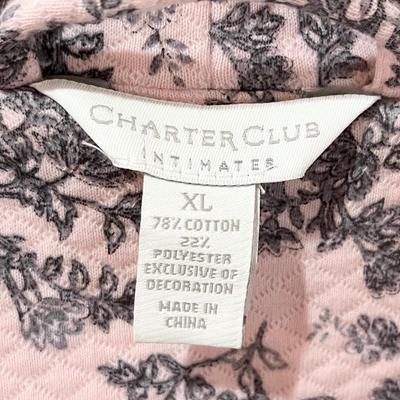 CHARTER CLUB ~ Size XL ~ Pink Floral Robe