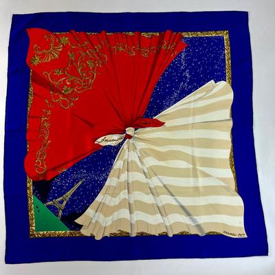 173 Authentic HERMÃˆS Carre 90 Silk Scarf Souvenirs by Hilton McConnico 1989