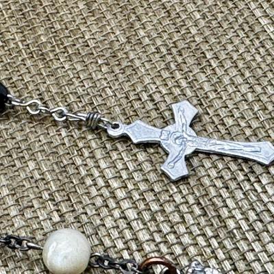 LOT 35 - Rosary Lot - Mother of Pearl Sterling