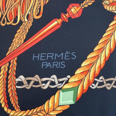 175 Authentic HERMÃˆS Carre 90 Silk Scarf Le Timbalier by FranÃ§oise HÃ©ron 1961