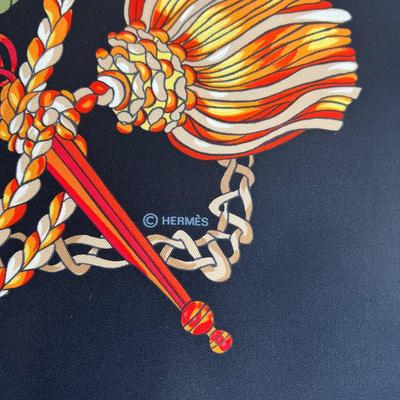 175 Authentic HERMÃˆS Carre 90 Silk Scarf Le Timbalier by FranÃ§oise HÃ©ron 1961