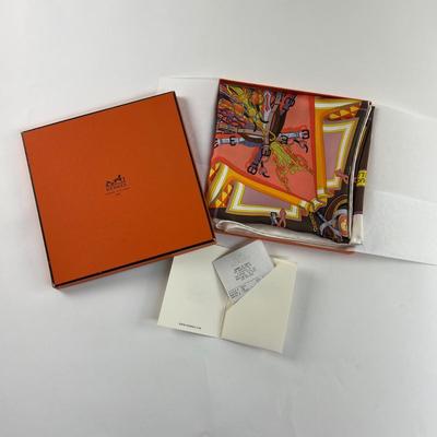 176 Authentic HERMÃˆS Carre 90 Silk Scarf Bouquets Sellier by Pierre Marie 2014