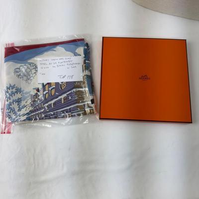 178 RARE Authentic HERMÃˆS Carre 90 Silk Scarf Noel au 24 Faubourg Foulard by Dimitri Rybaltchenko 2004