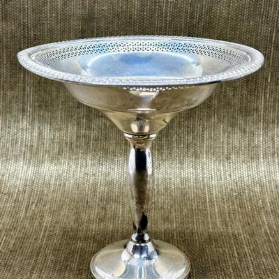 LOT 38 - Sterling Silver Fisher Pedestal Compote - Weighted