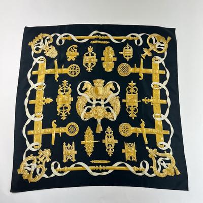 181 Authentic HERMÃˆS Carre 90 Silk Scarf Ferronnerie by Caty Latham 1970