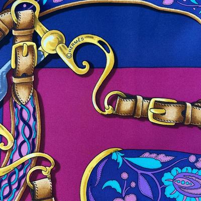 185 Authentic HERMÃˆS Carre 90 Silk Scarf Festival by Henri d'Origny 1992