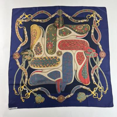 187 Authentic HERMÃˆS Carre 90 Silk Scarf Festival by Henri d'Origny 1992