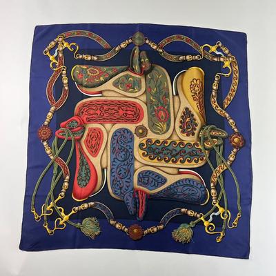 187 Authentic HERMÃˆS Carre 90 Silk Scarf Festival by Henri d'Origny 1992