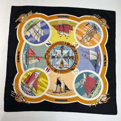 188 Authentic HERMÃˆS Carre 90 Silk Scarf Belles Amures by LoÃ¯c Dubigeon 2002