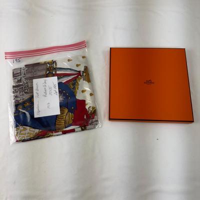 195 Authentic HERMÃˆS Carre 90 Silk Scarf Napoleon by Philippe Ledoux 1983