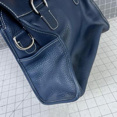 Dooney & Burke NAVY Colored Leather Bag Genuine