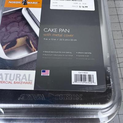 2 Nordic  Ware Cake Pans with Cover NEW! 