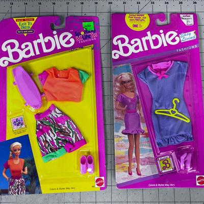 2 Vintage BARBIE Easy Living  NEW Outfits - Sealed: New old Stock