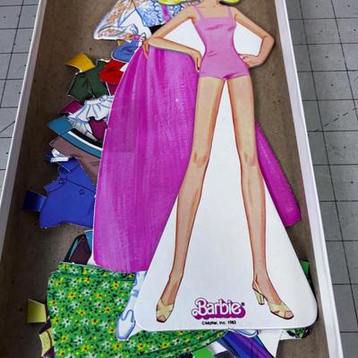 Barbie Paper Dolls Vintage 1980's Played with but looks good! 
