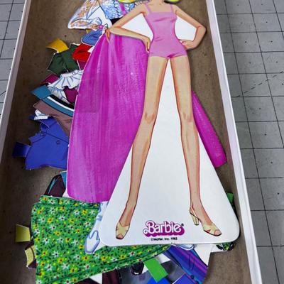 Barbie Paper Dolls Vintage 1980's Played with but looks good! 