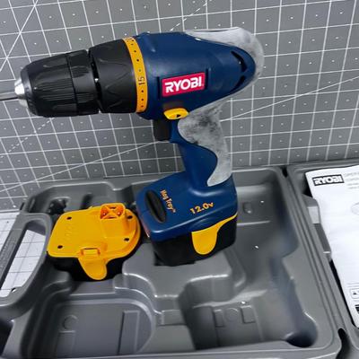 RYOBI Cordless Drill with Charger and Case