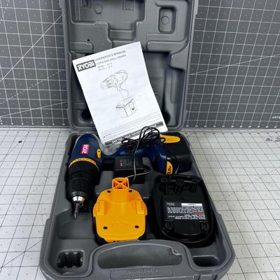 RYOBI Cordless Drill with Charger and Case