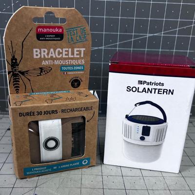 Solar Lantern and Anti Mosquito Bracelet 