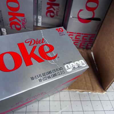 Case of Diet Coke 8 10 Packs of MINI COKE