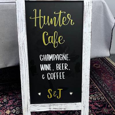 Sandwich Sign - "HUNTER CAFE"