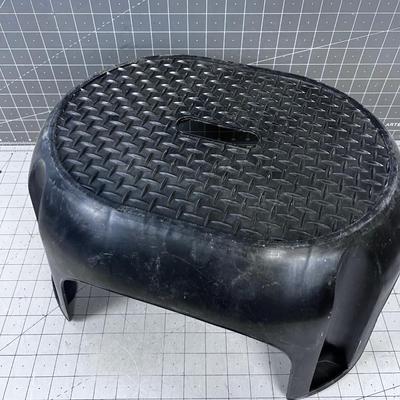 Black Plastic Step Stool 