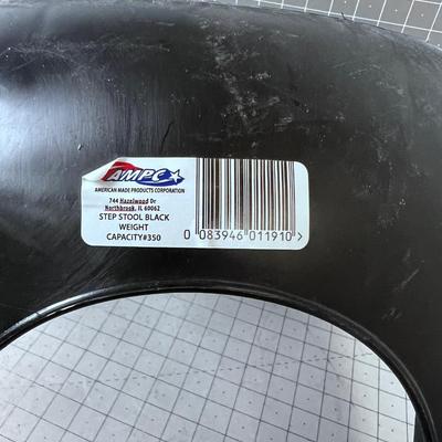 Black Plastic Step Stool 