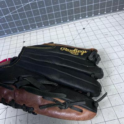 Rawlins Baseball Glove, Black 