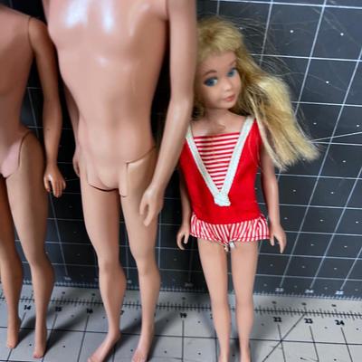 Vintage Barbie, Ken & Skipper, EARLY!!