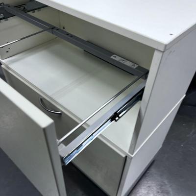 White Melamine IKEA File Cabinet
