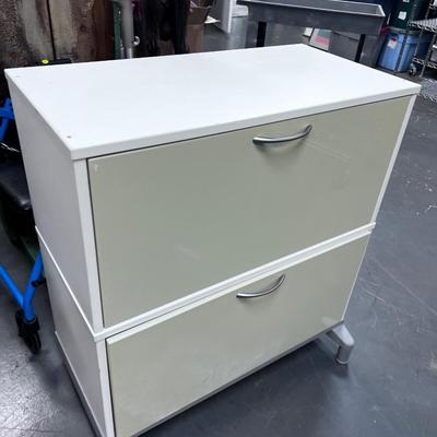 White Melamine IKEA File Cabinet