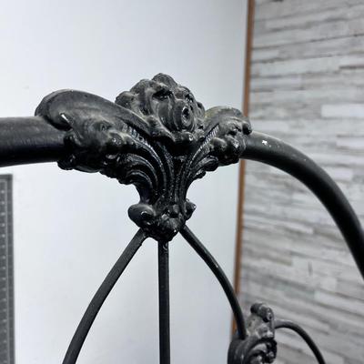 Black Wrought Iron BED, (NO RAILS)  Antique 