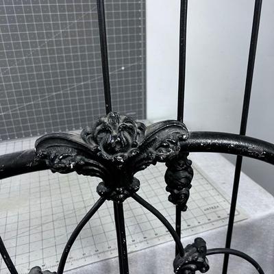 Black Wrought Iron BED, (NO RAILS)  Antique 