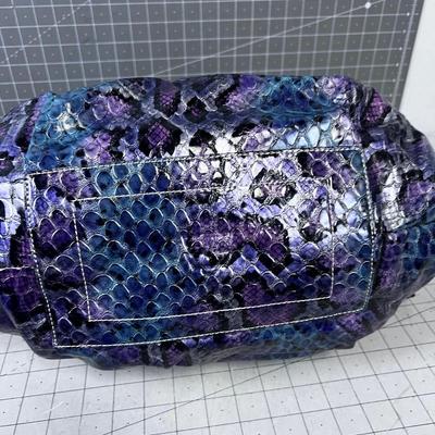 Kathy Van Zeeland with Strap NEW Mixed Purple and Green 