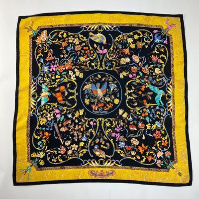 196 Authentic HERMÃˆS Carre 90 Silk Scarf Pierres d'Orient et d'Occident by ZoÃ© Pauwels 1988