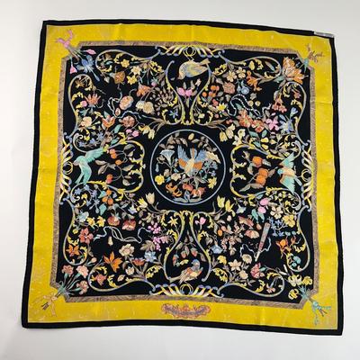 196 Authentic HERMÃˆS Carre 90 Silk Scarf Pierres d'Orient et d'Occident by ZoÃ© Pauwels 1988