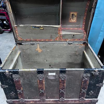 Antique Steamer Trunk 