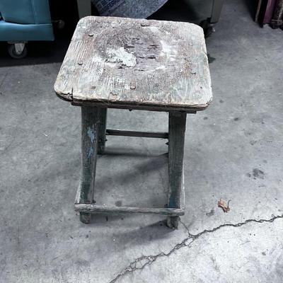 Rustic Pine Stool 
