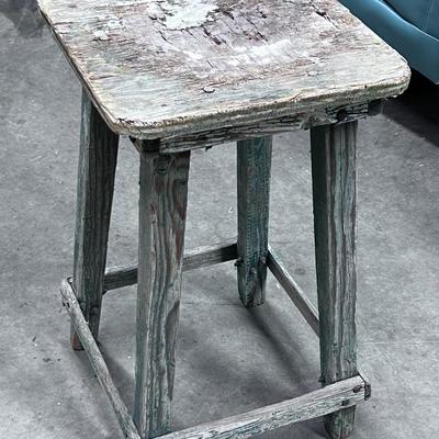 Rustic Pine Stool 