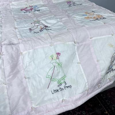 The CUTEST Embroidered Nursey Rhymes Blanket EVER! 